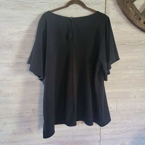 Torrid Babydoll Top Lace Womens SZ 2 Black Plus Size - Picture 3 of 5